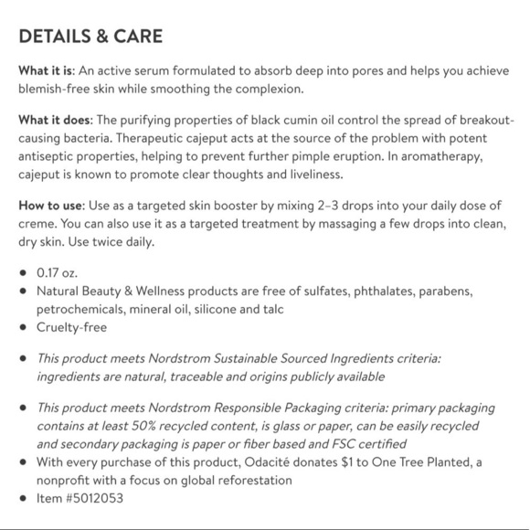 ODACITÉ Bl+C Black Cumin-Cajeput Pimples Serum - Picture 10 of 10